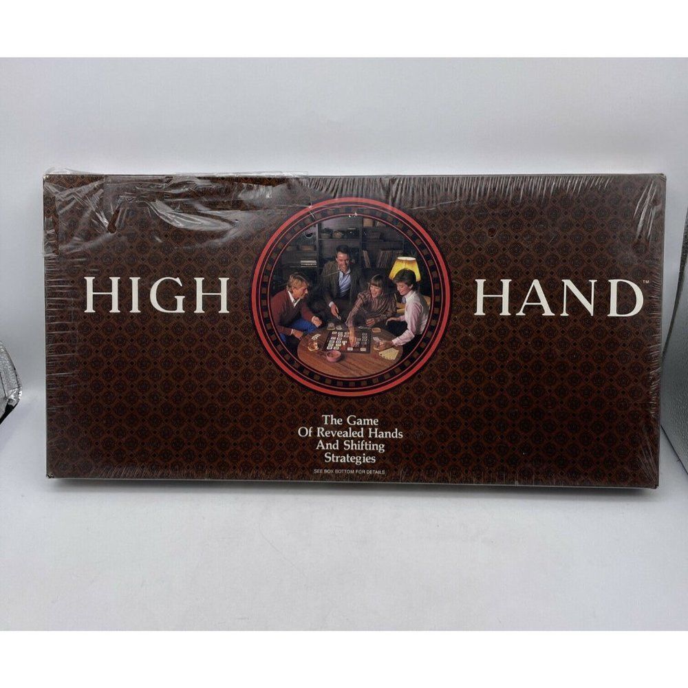 Vintage 1984 HIGH HAND Board Game E.S. Lowe Milton Bradley New Seal ripped